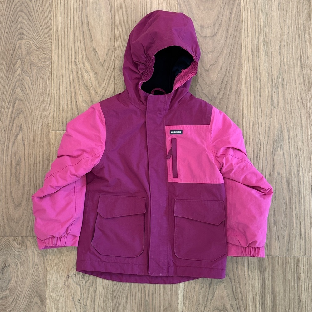 Lands' End Two-Tone Pink and Purple winter Jacket